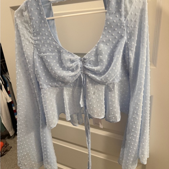 Revolve Lovers + Friends Light Blue Lily Top - Picture 2 of 4